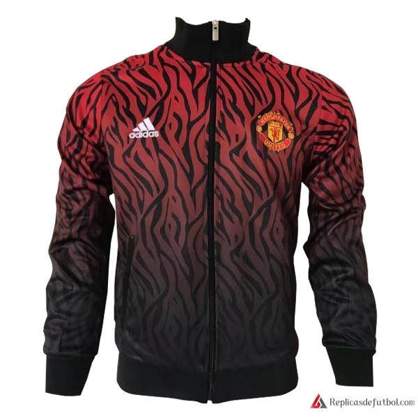 Chaqueta Manchester United 2017-2018 Rojo Negro